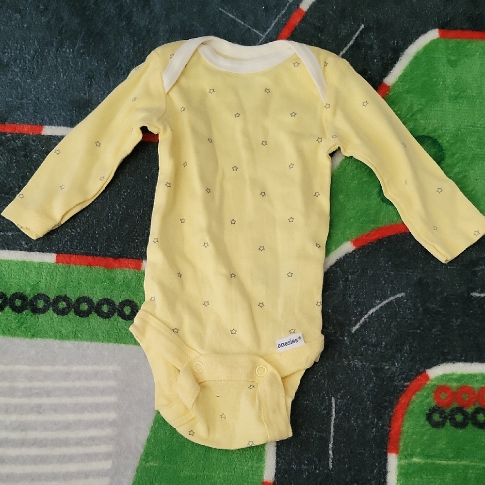 Gerber Starry Yellow Long Sleeve Bodysuit